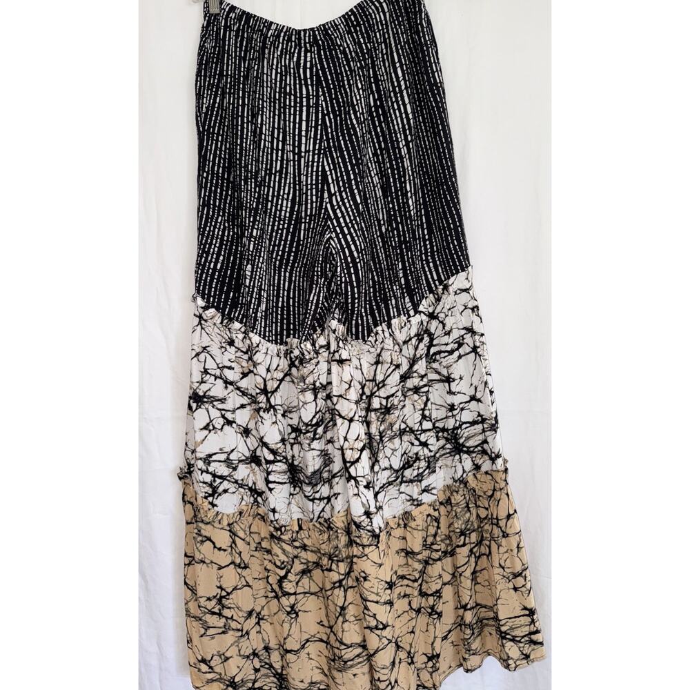 Coco Bianca Tiered Palazzo Pants Tropical Comfortable Bohemian Cottagecore Sz S - Picture 3 of 15